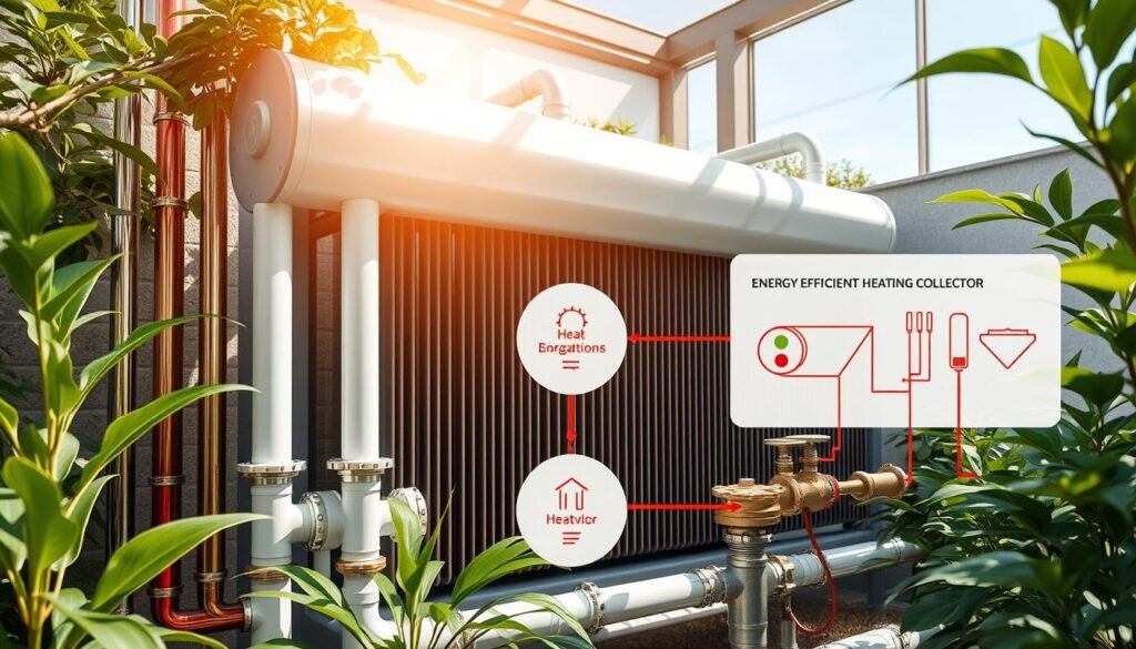 Energijos taupymo kolektorių sistema
